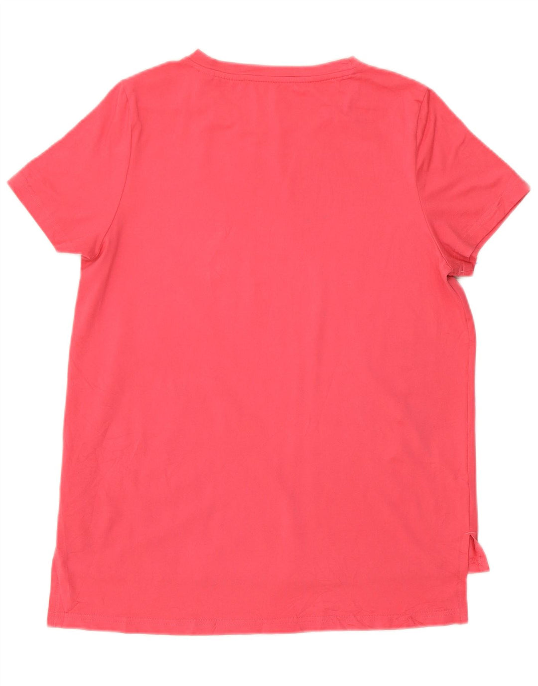 Adidas Womens Graphic T-Shirt Top UK 12/14 Medium Pink Polyester