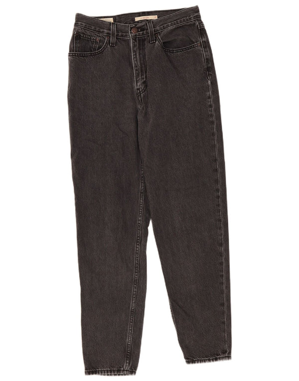 Levi's Womens Mom High Waist Tapered Jeans W27 L29 Grey 80s