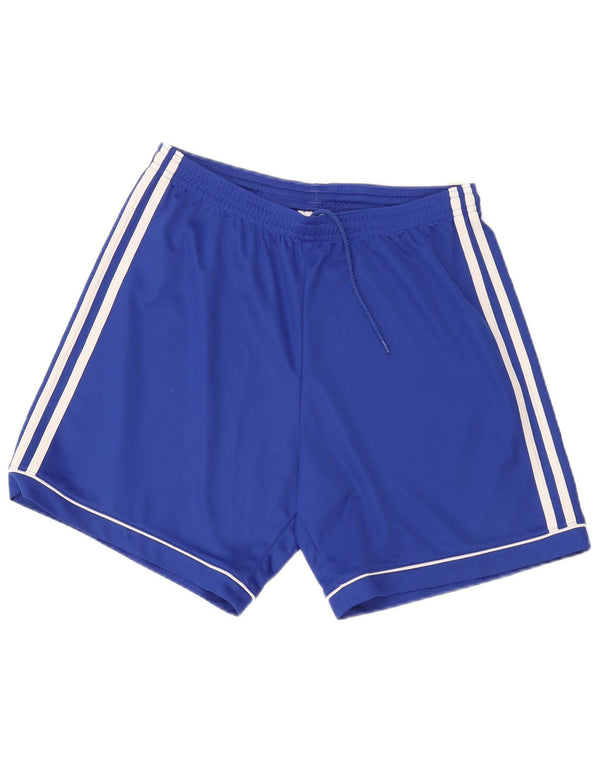 Adidas Mens Climalite Sport Shorts Medium Blue Polyester