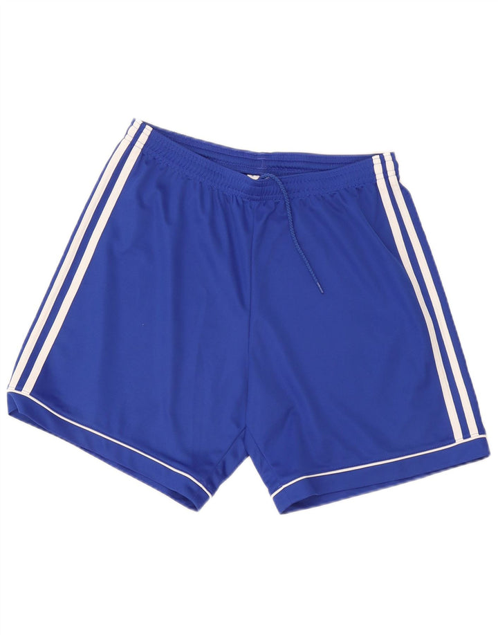 Adidas Mens Climalite Sport Shorts Medium Blue Polyester