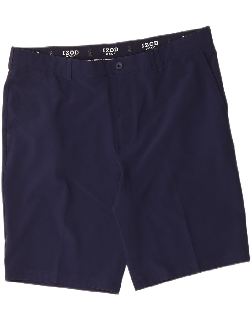 IZOD Mens Golf Chino Shorts W42 2XL  Navy Blue Polyester Vintage Izod and Second-Hand Izod from Messina Hembry 
