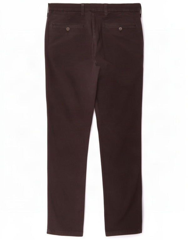 Marks & Spencer Mens Slim Chino Trousers W32 L31 Black Cotton