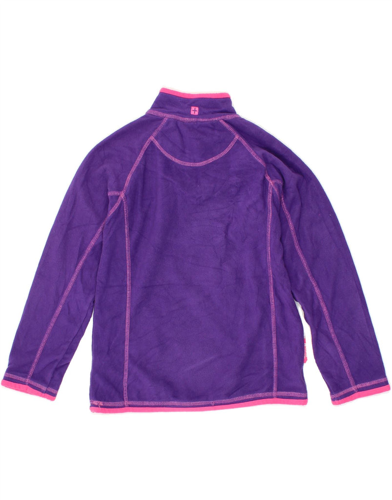 MOUNTAIN WAREHOUSE Girls Zip Neck Fleece Jumper 11-12 Years Purple Vintage Mountain Warehouse and Second-Hand Mountain Warehouse from Messina Hembry 