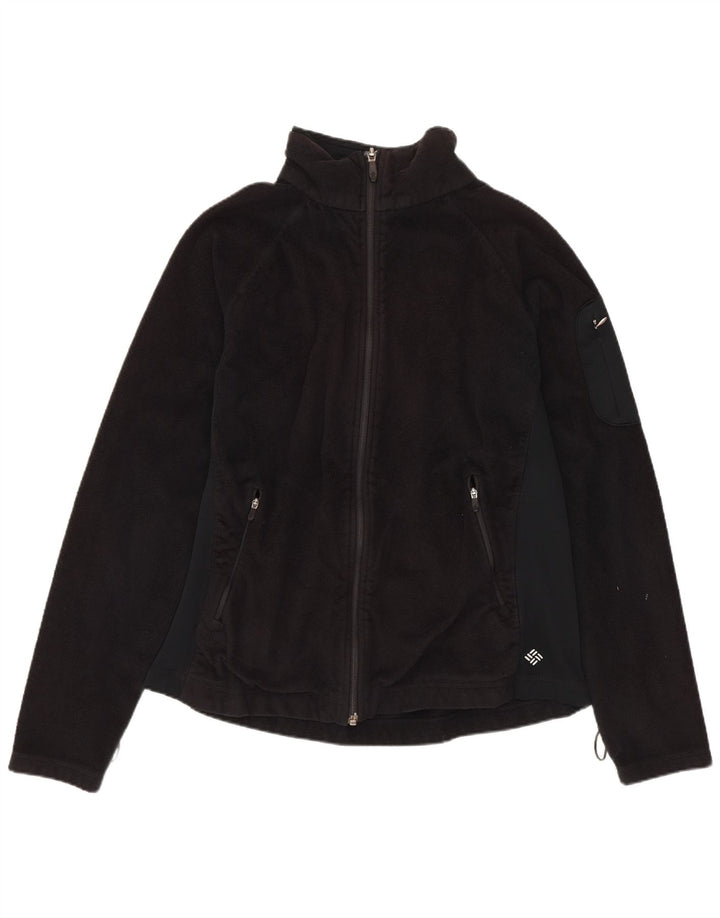 COLUMBIA Womens Fleece Jacket UK 16 Large Black