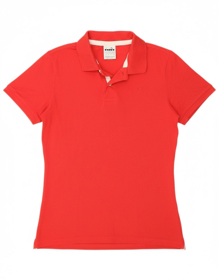 DIADORA Mens Polo Shirt XS Red Cotton