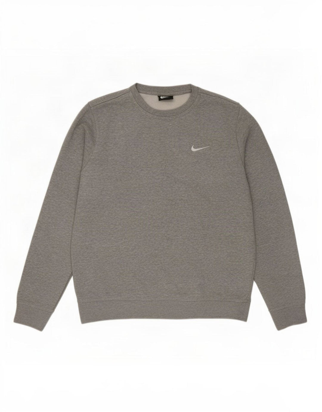 Nike Mens Sweatshirt Jumper Medium Grey Flecked Cotton