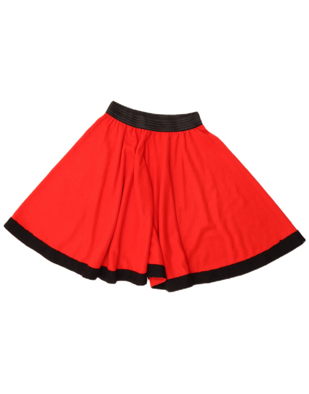 Vintage Womens Mini Skirt W22 2XS Red Colourblock
