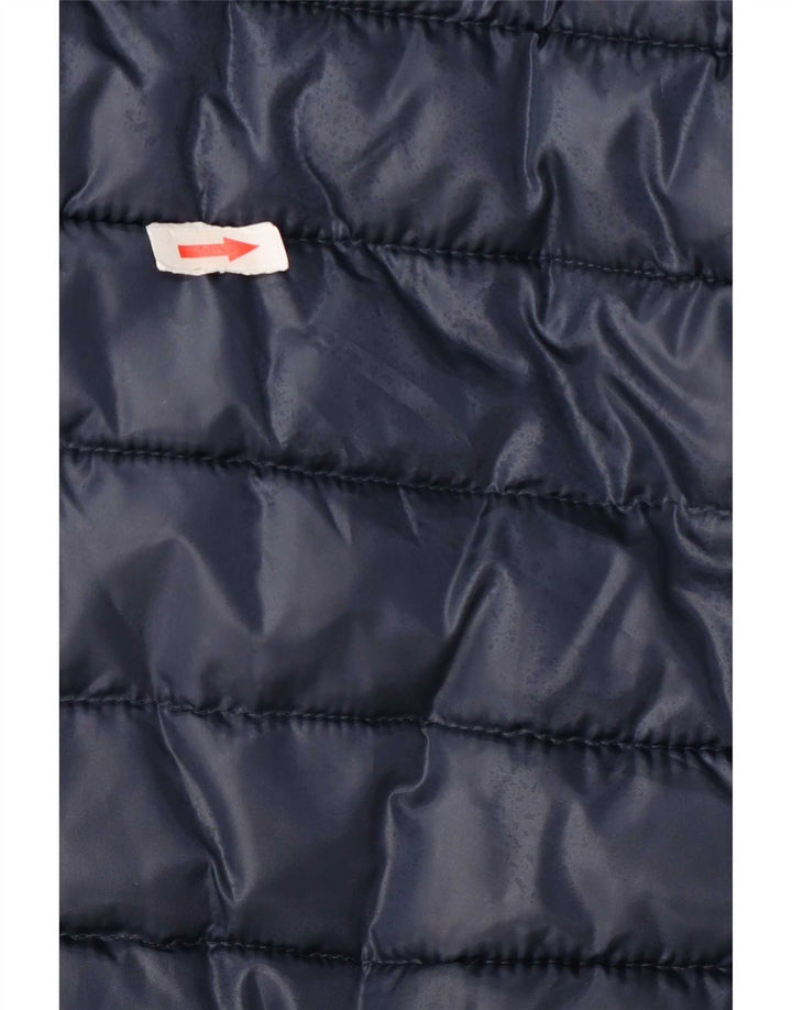 Lotto Mens Hooded Padded Jacket UK 36 Small Navy Blue Polyester