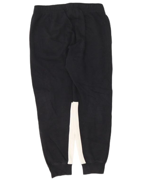 Nike Mens Tracksuit Trousers Joggers Medium Black Colourblock Cotton