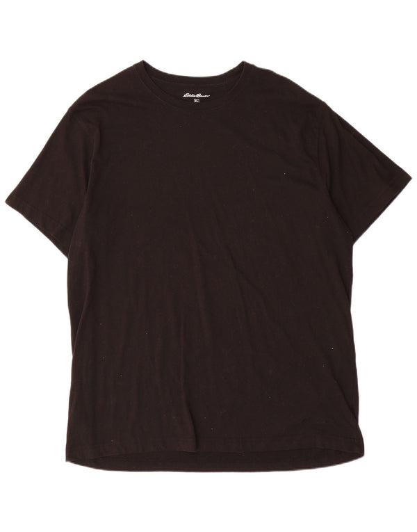 Eddie Bauer Mens T-Shirt Top XL Black Cotton