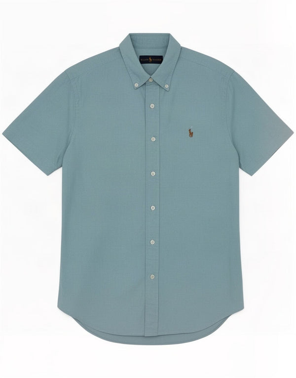 Ralph Lauren Mens Short Sleeve Shirt Small Blue Cotton