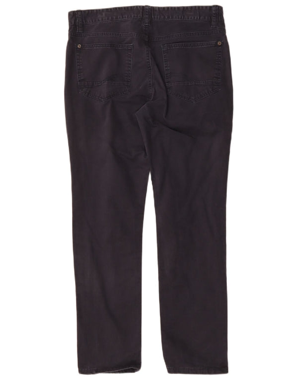 Fat Face Mens Straight Casual Trousers W34 L29 Navy Blue Cotton