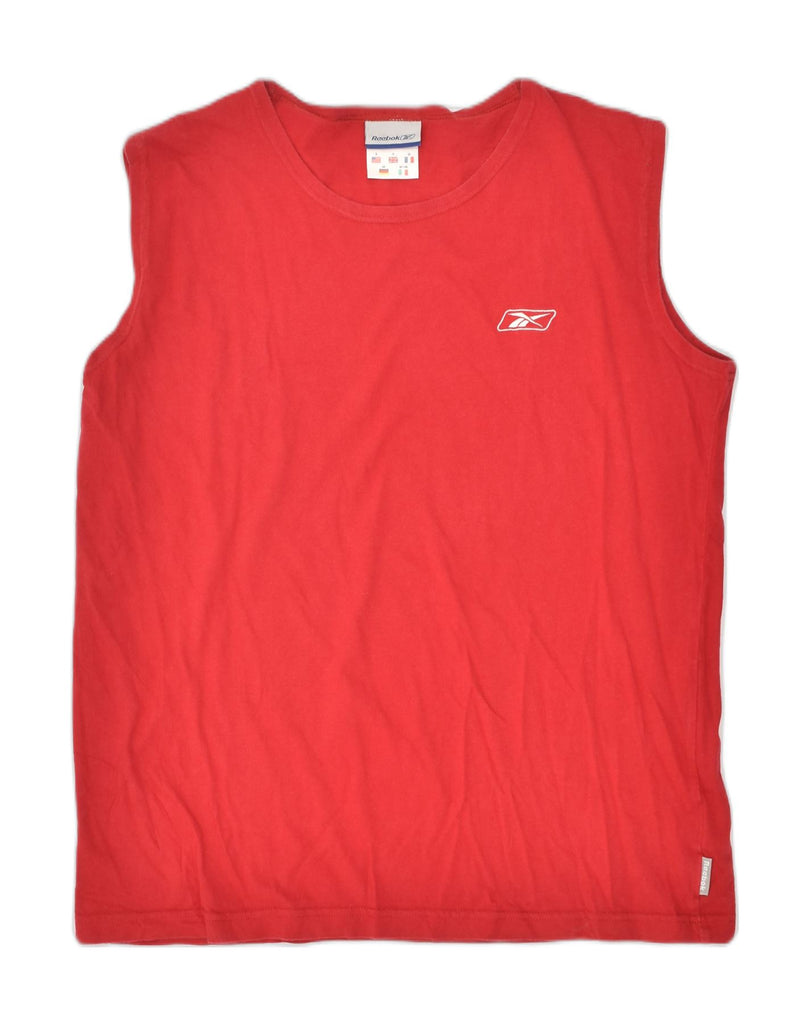 REEBOK Mens Vest Top Medium Red Cotton | Vintage Reebok | Thrift | Second-Hand Reebok | Used Clothing | Messina Hembry 