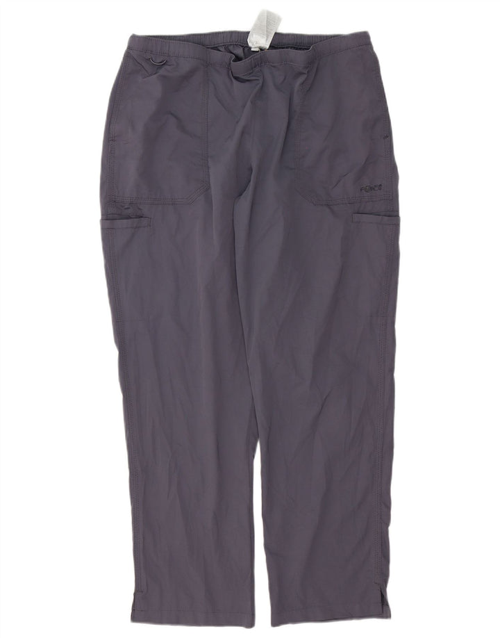 Carhartt Mens Petite Straight Cargo Trousers Large W34 L28 Grey Polyester
