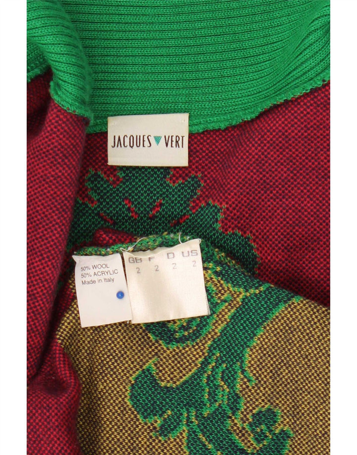 Jacques Vert Womens Longline Oversized Cardigan Sweater UK 2 2XS Green