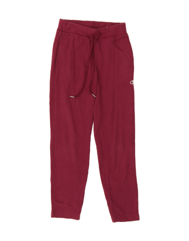 CHAMPION Womens Tracksuit Trousers UK 6 XS  Burgundy Cotton Vintage Champion and Second-Hand Champion from Messina Hembry 
