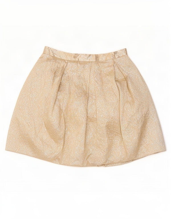 Coast Womens Mini Skirt UK 12 Medium W28 Beige Floral Polyester