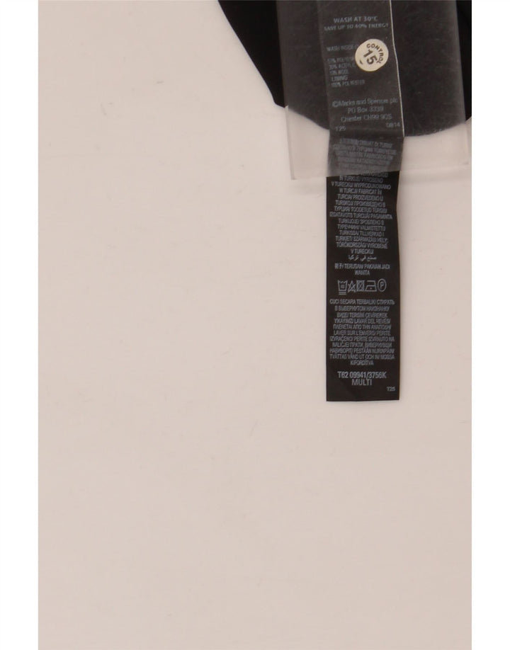 Marks & Spencer Womens A-Line Dress UK 8 Small  Multicoloured Polyester