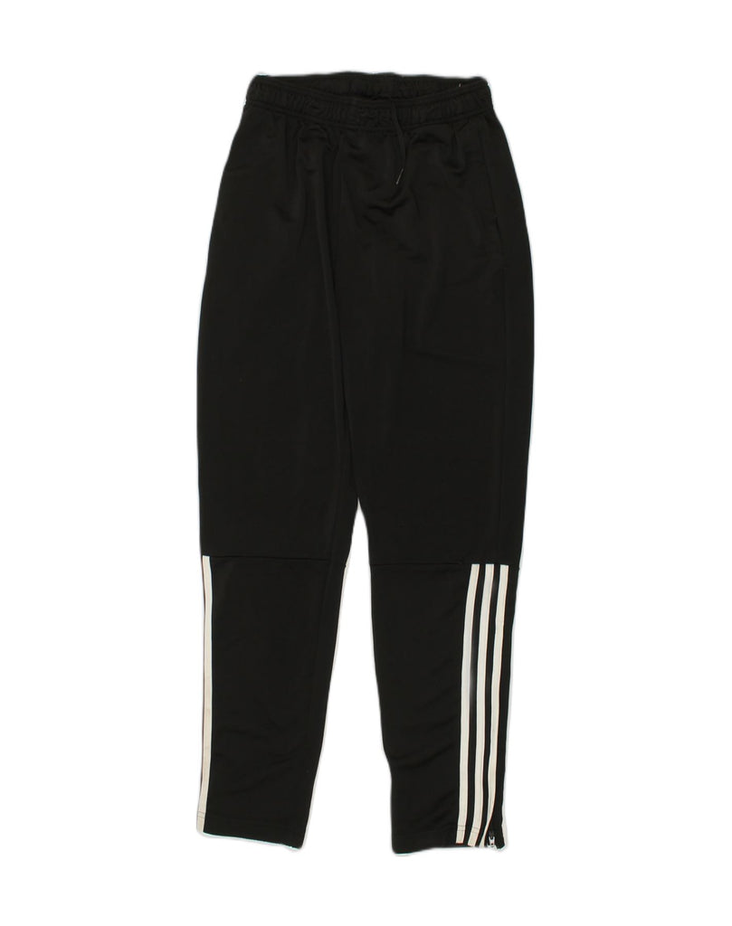 ADIDAS Boys Tracksuit Trousers 13-14 Years Black Polyester | Vintage Adidas | Thrift | Second-Hand Adidas | Used Clothing | Messina Hembry 