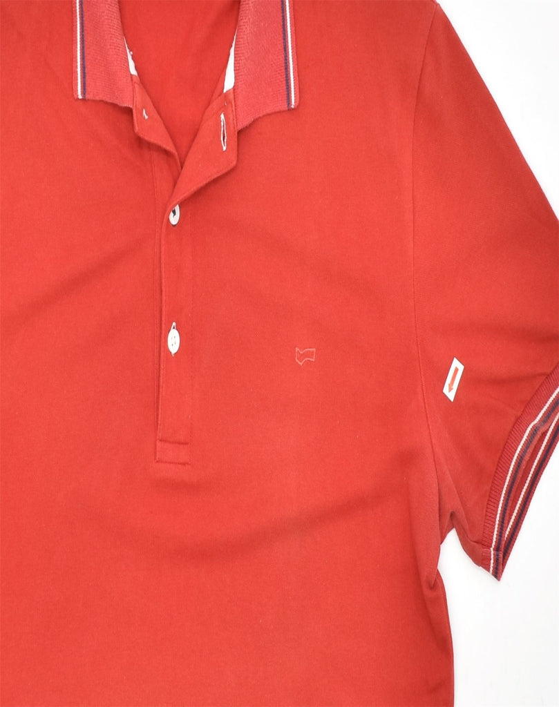 GAS Mens Polo Shirt Large Red Cotton | Vintage | Thrift | Second-Hand | Used Clothing | Messina Hembry 