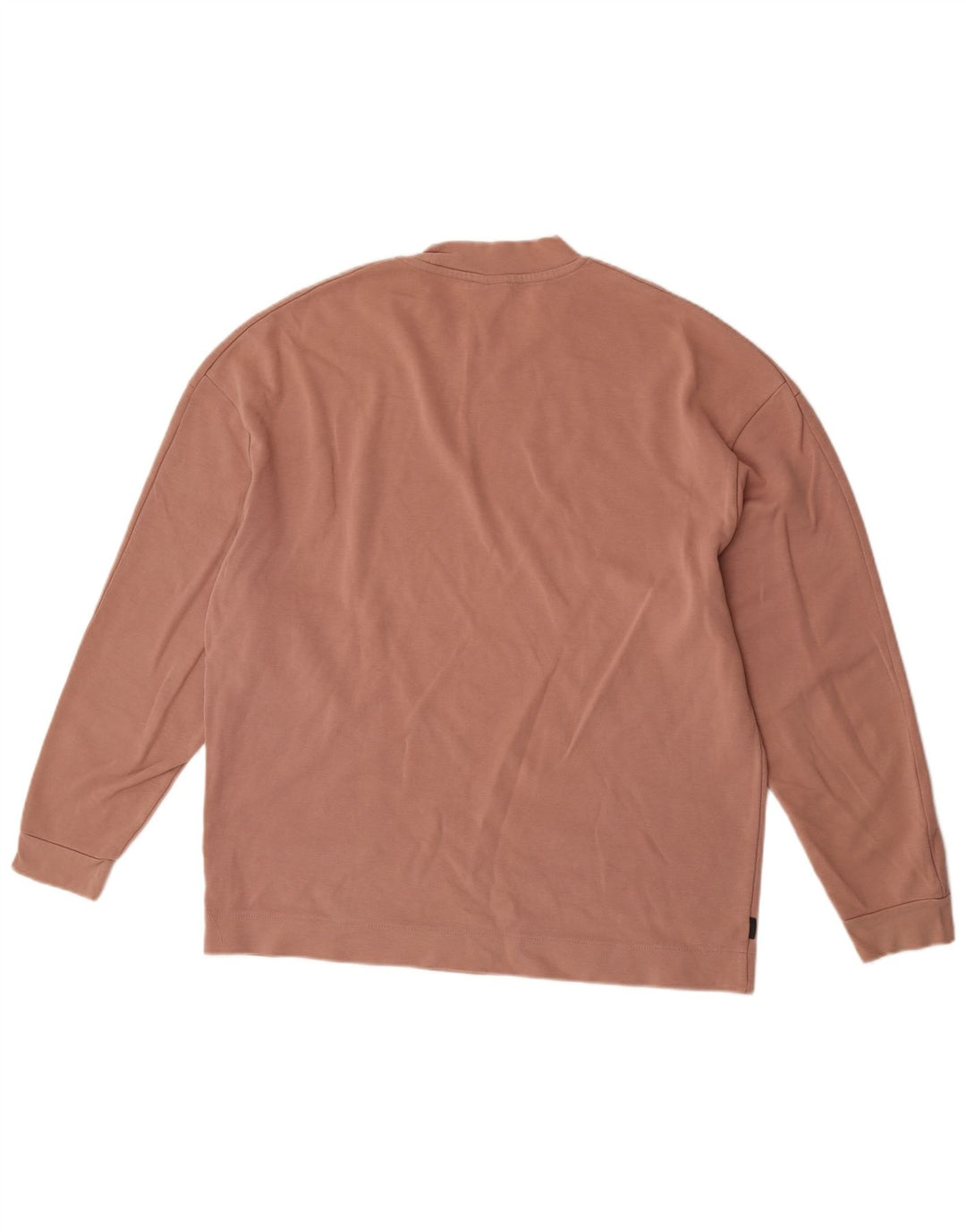 Zara Mens Top Long Sleeve Large Brown