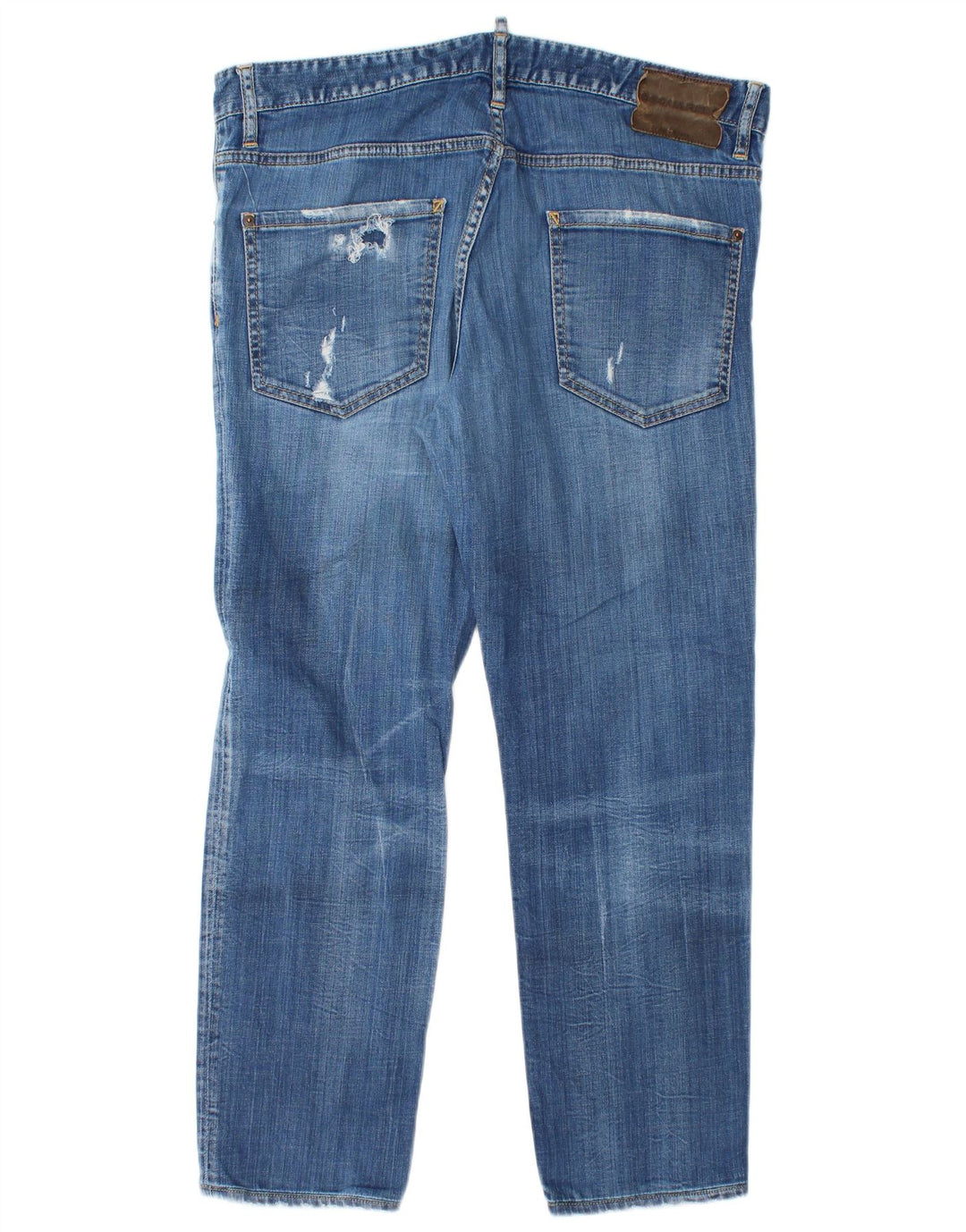 Dsquared2 Mens Distressed Slim Jeans IT 52 XL W38 L28 Blue Cotton
