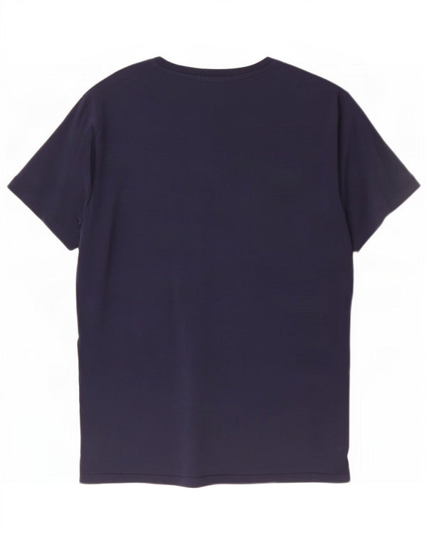Polo Ralph Lauren Mens Custom Slim Fit Graphic T-Shirt Top Large Navy Blue