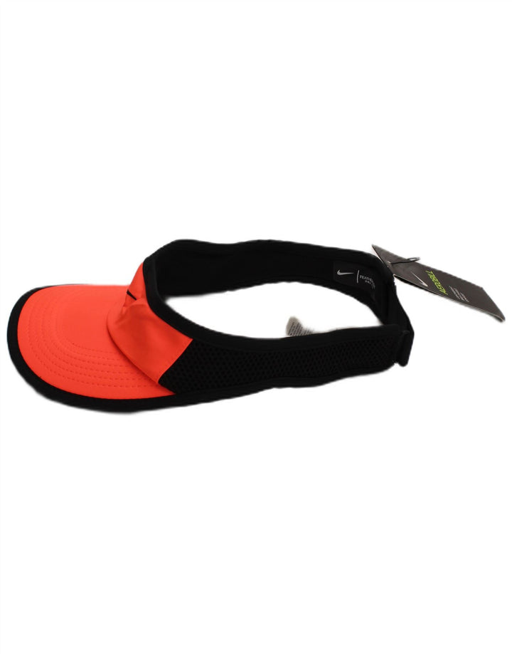 NIKE Womens Dri Fit Visor Cap One Size Orange Polyester Sports