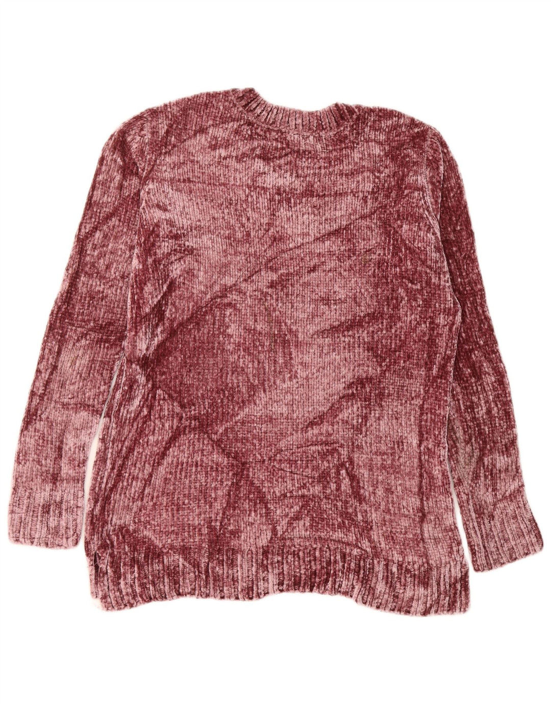 ORVIS Womens V-Neck Jumper Sweater UK 14 Medium Maroon Polyester