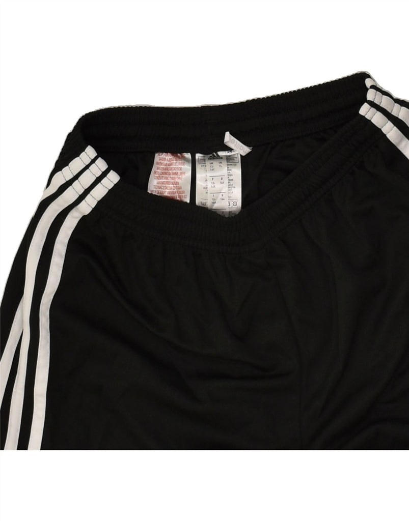 ADIDAS Boys Sport Shorts 13-14 Years Black Polyester | Vintage Adidas | Thrift | Second-Hand Adidas | Used Clothing | Messina Hembry 