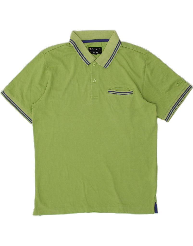 CHAMPION Mens Polo Shirt Small Green Cotton Vintage Champion and Second-Hand Champion from Messina Hembry 