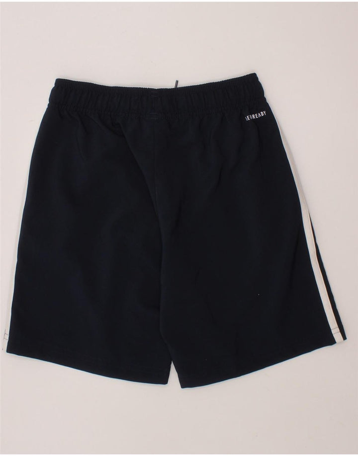 ADIDAS Boys Aeroready Sport Shorts 9-10 Years  Navy Blue Polyester