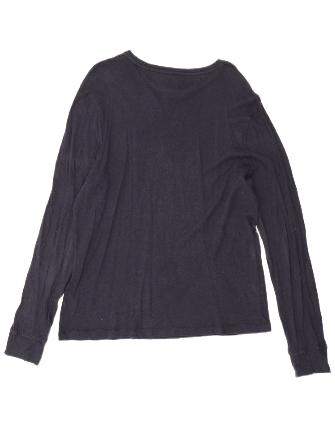J. Crew Mens Top Long Sleeve XL Navy Blue Cotton