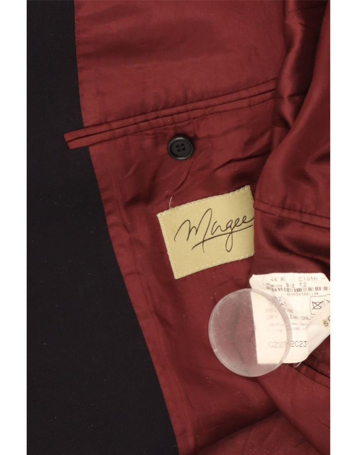 Magee Mens 2 Button Blazer Jacket UK 44 Large Navy Blue Wool