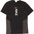 Nike Mens Graphic T-Shirt Top Small Black Colourblock Cotton