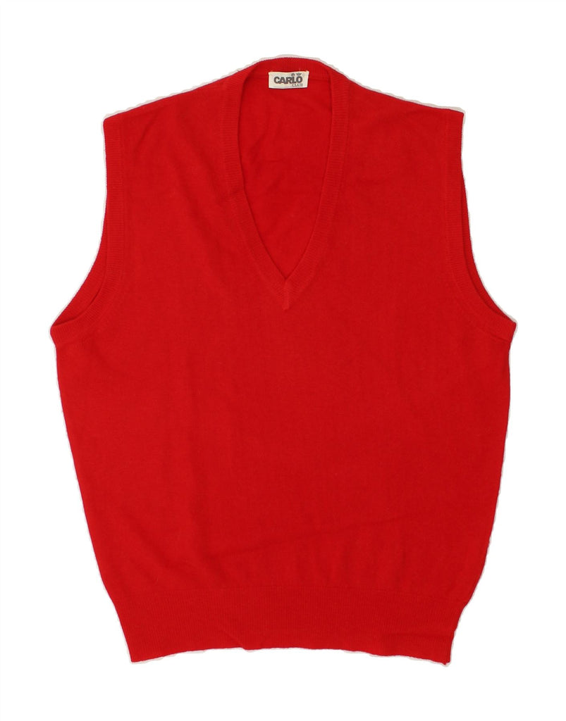 VINTAGE Mens Vest Tank Top IT 48 Medium Red | Vintage Vintage | Thrift | Second-Hand Vintage | Used Clothing | Messina Hembry 