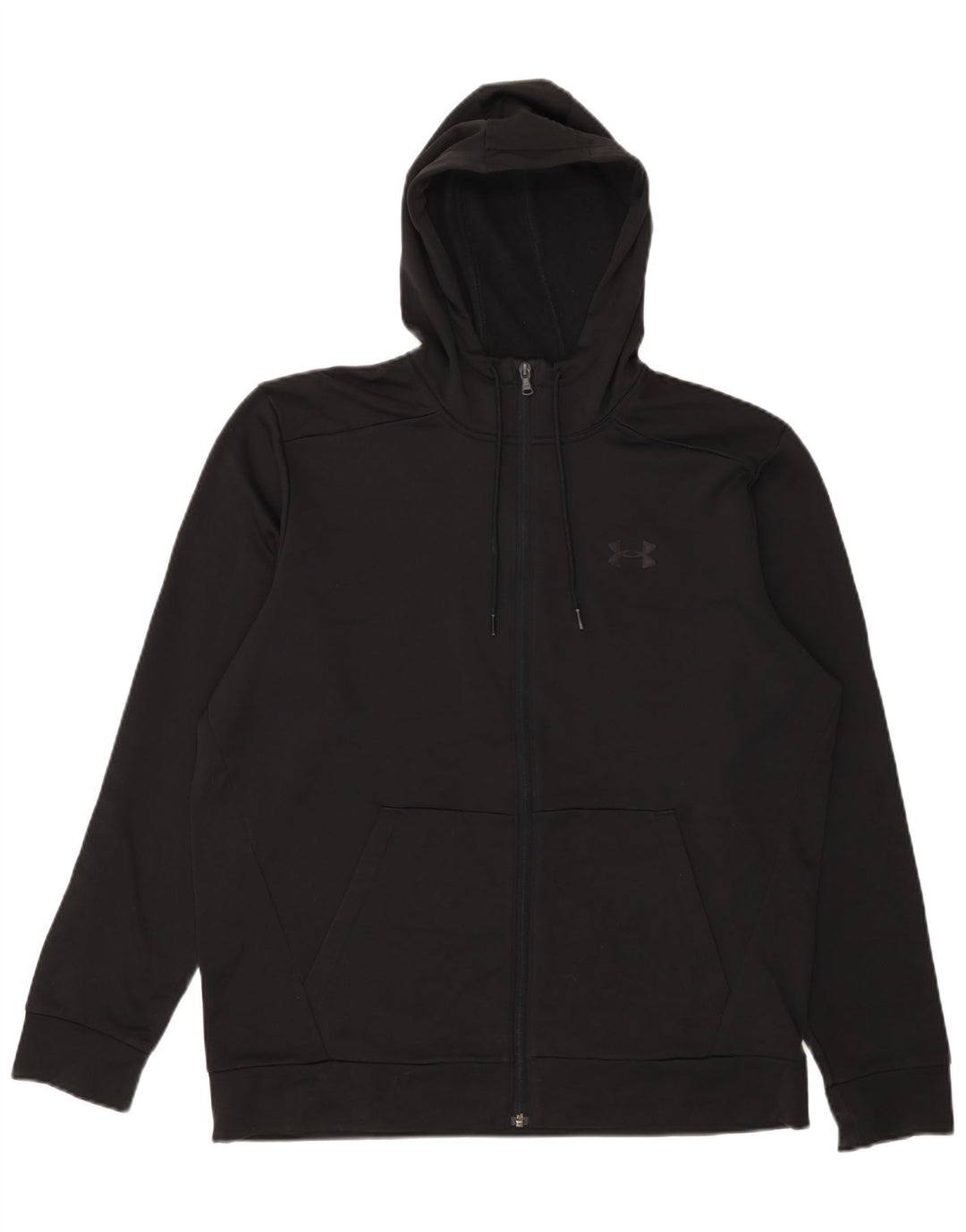 Under Armour Mens Zip Hoodie Sweater Large Black