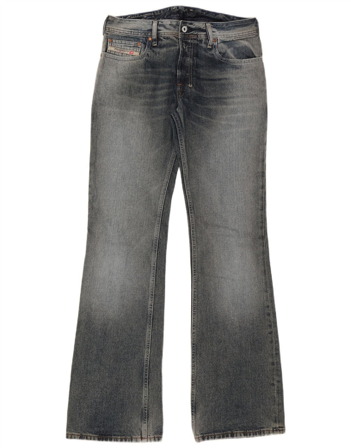Diesel Womens Flared Jeans W30 L34 Blue Cotton