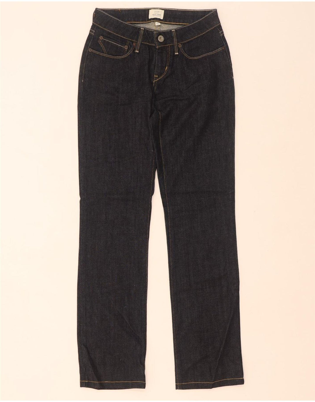 Levi's Womens Bold Curve Straight Jeans W25 L32 Black Cotton