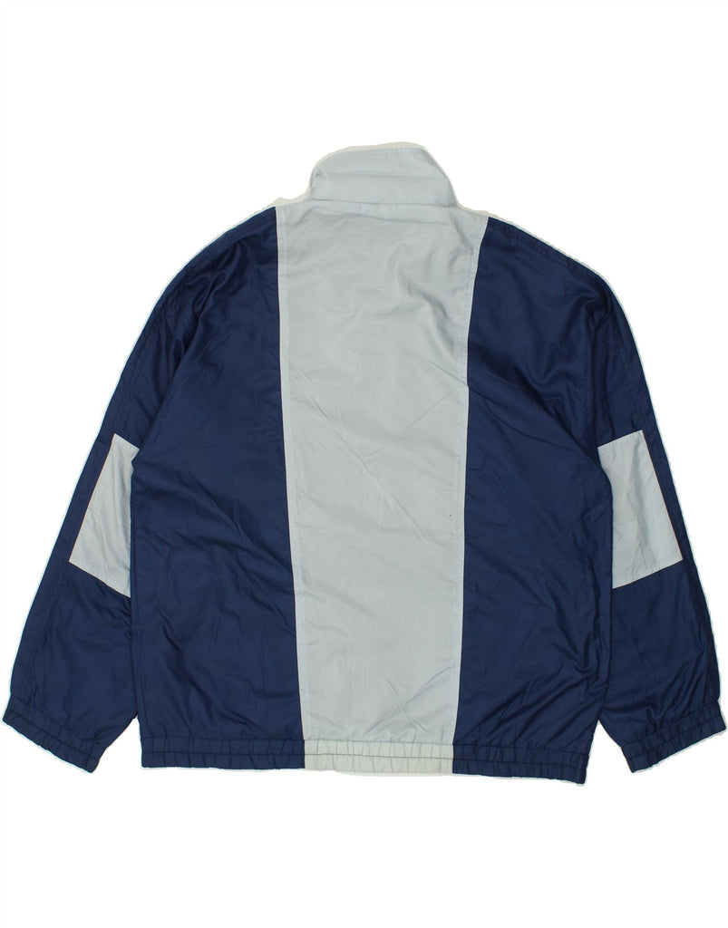 PUMA Mens Bomber Jacket UK 52 XL Blue Colourblock | Vintage Puma | Thrift | Second-Hand Puma | Used Clothing | Messina Hembry 