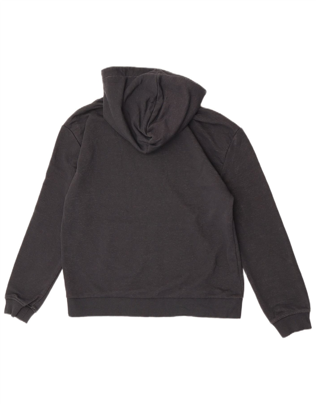 Fila Womens Graphic Hoodie Jumper UK 14 Medium Black