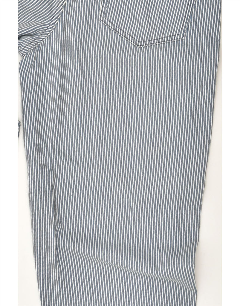 WHISTLES Mens Tapered Casual Trousers W28 L26 Blue Pinstripe Cotton | Vintage Whistles | Thrift | Second-Hand Whistles | Used Clothing | Messina Hembry 