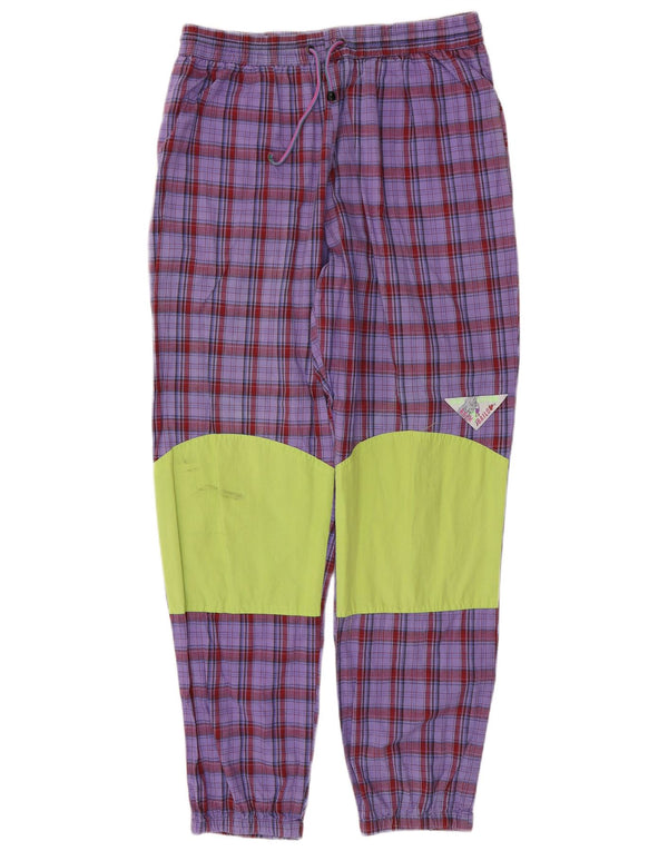 BAILO Mens Tracksuit Trousers Joggers IT 52 XL Purple Check