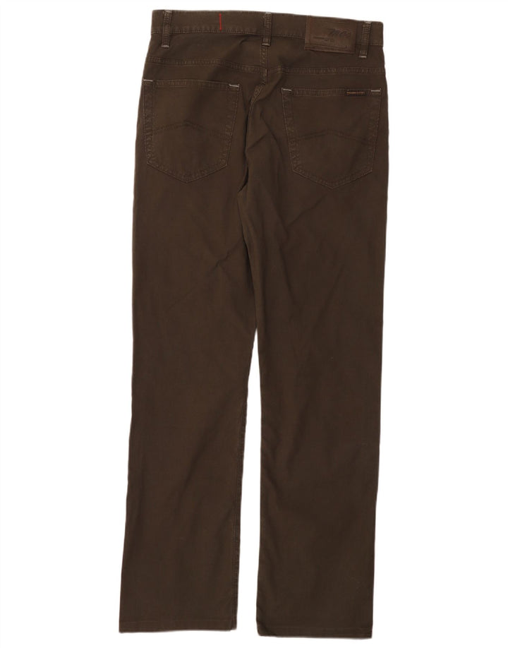 MARLBORO CLASSICS Womens Straight Casual Trousers  W31 L30 Brown Cotton