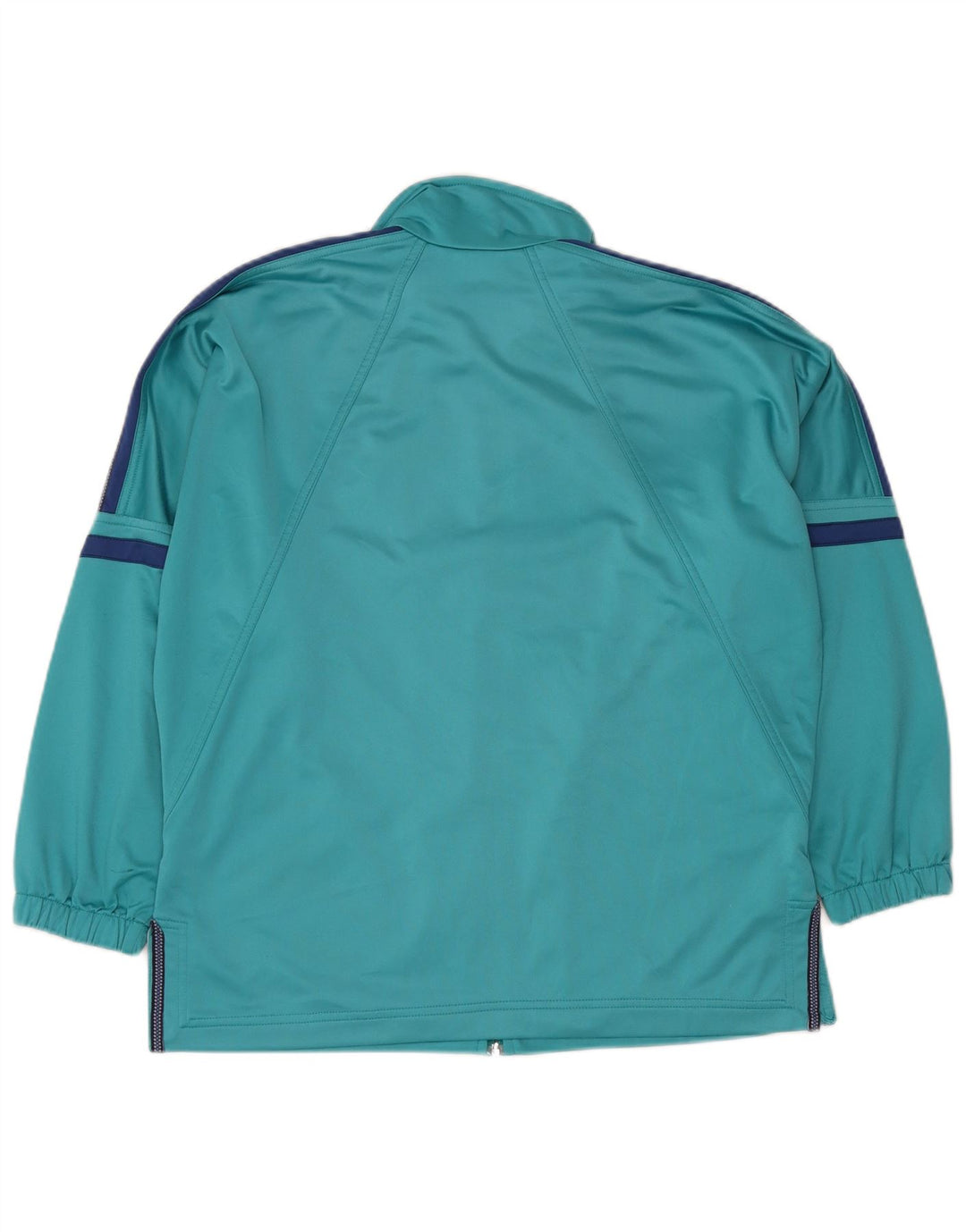 Diadora Womens Tracksuit Top Jacket UK 12 Medium Turquoise Colourblock