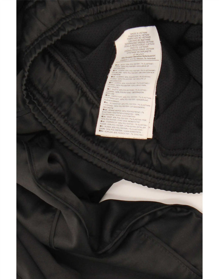 Nike Womens Dri Fit Tracksuit Trousers UK 6 XS Black Polyester