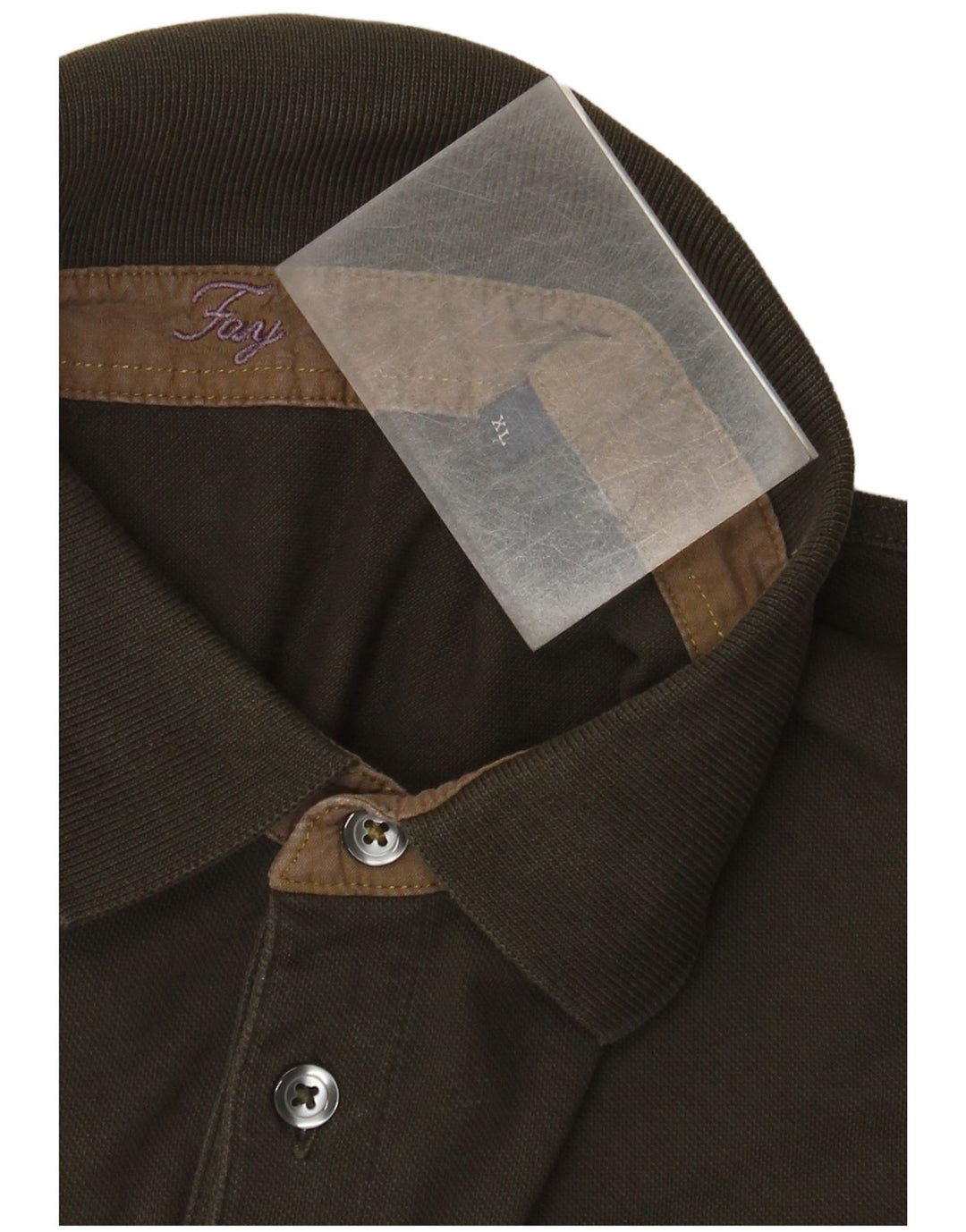 Fay Boys Polo Shirt 15-16 Years XL Khaki