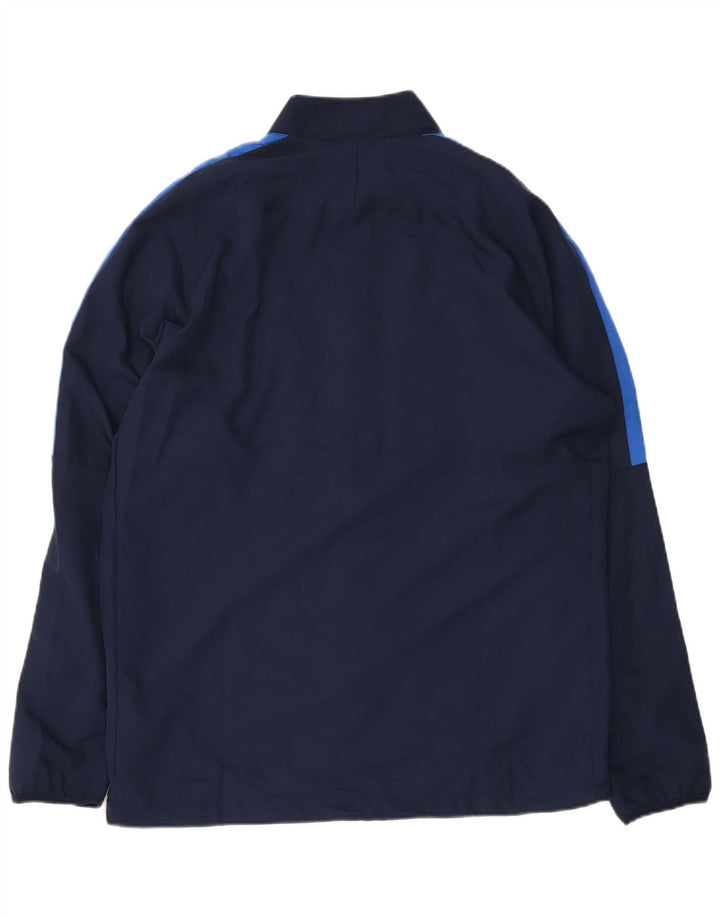 Nike Mens Dri Fit Graphic Tracksuit Top Jacket Large Navy Blue Colourblock