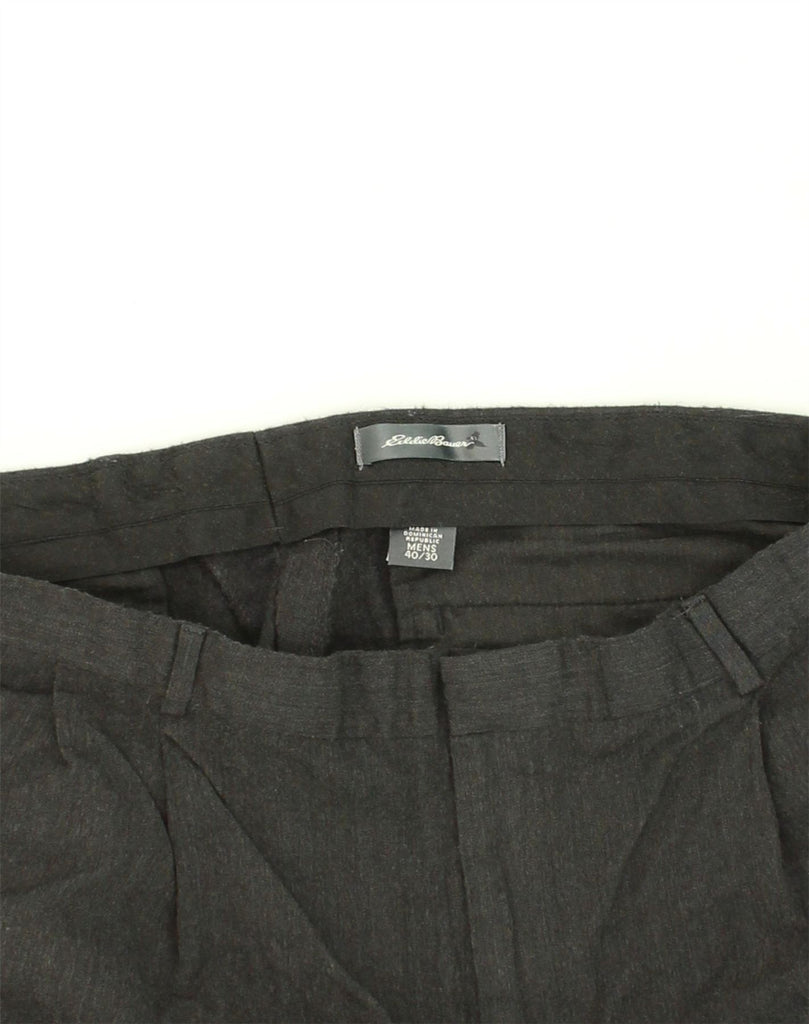 EDDIE BAUER Mens Tapered Casual Trousers W40 L27  Grey Wool | Vintage Eddie Bauer | Thrift | Second-Hand Eddie Bauer | Used Clothing | Messina Hembry 