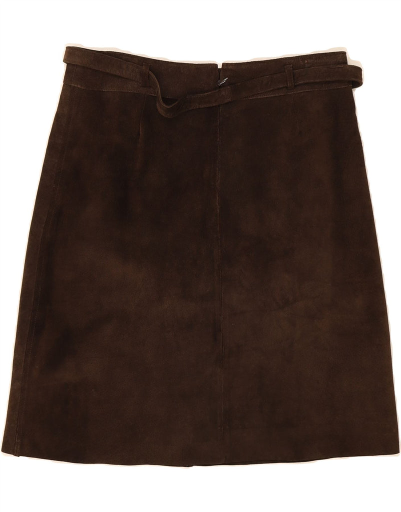 GARDEUR Womens A-Line Skirt EU 38 Medium W32  Brown Polyester Vintage GARDEUR and Second-Hand GARDEUR from Messina Hembry 